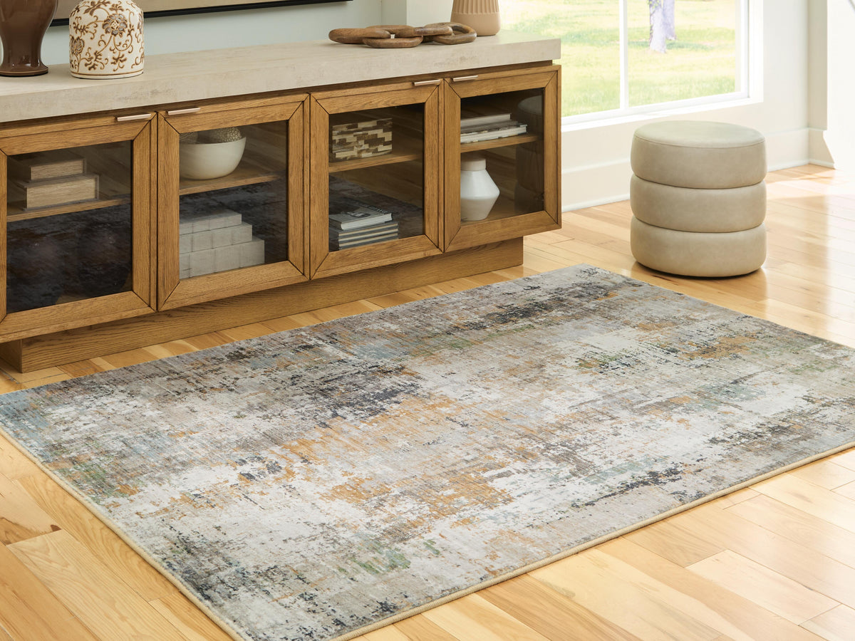 Torinette Medium Rug in Multi, lifestyle view