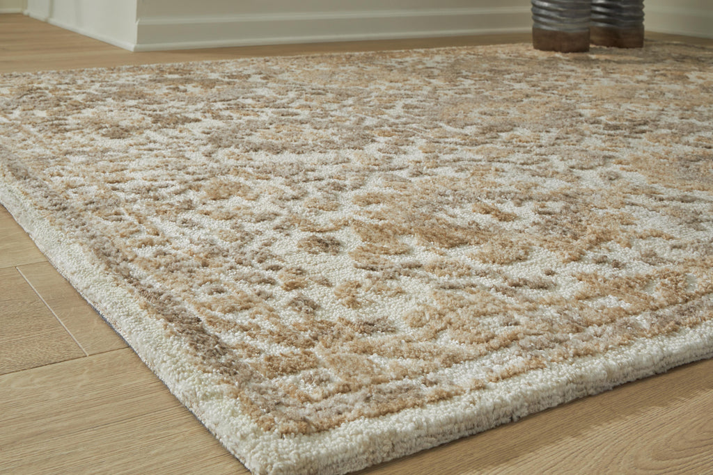 Sableridge Medium Rug in Ivory/Taupe/Camel, detail view