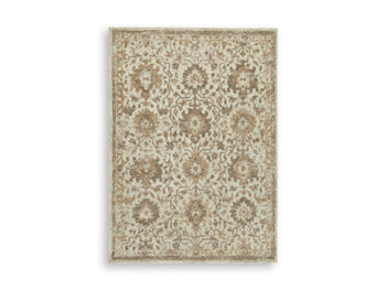 Sableridge Medium Rug in Ivory/Taupe/Camel