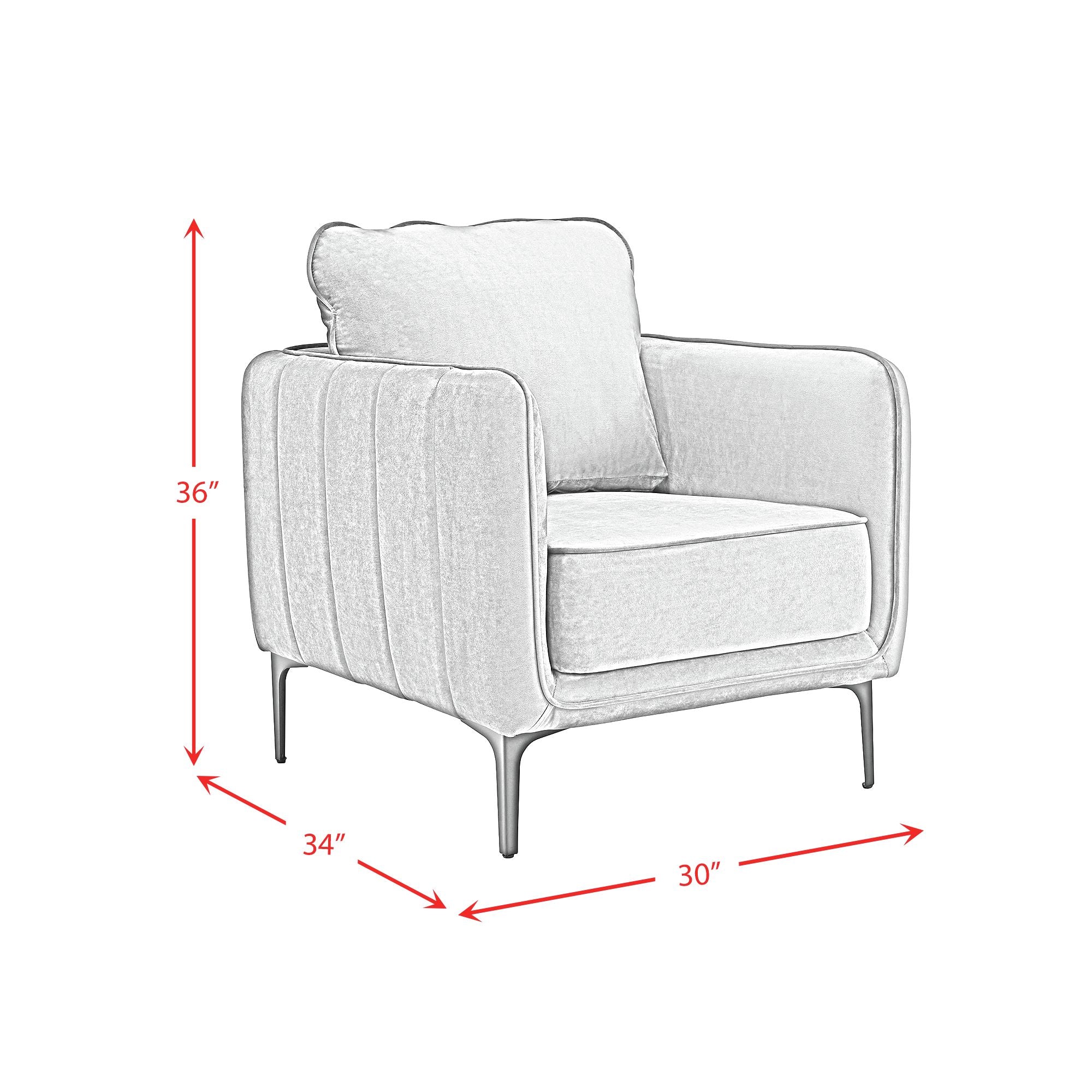 Rae Chair In Lavish 152 Red Velvet