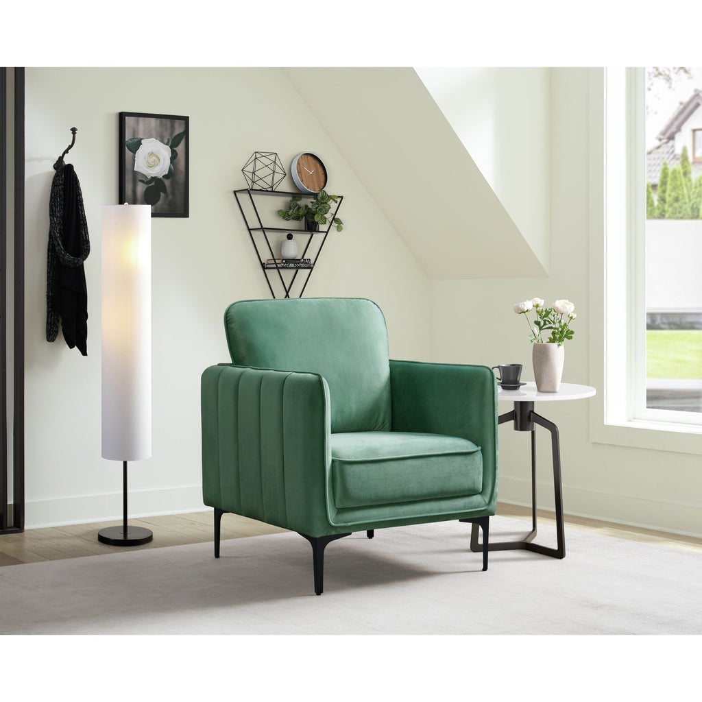 Rae Chair In Lavish 152 Green Velvet