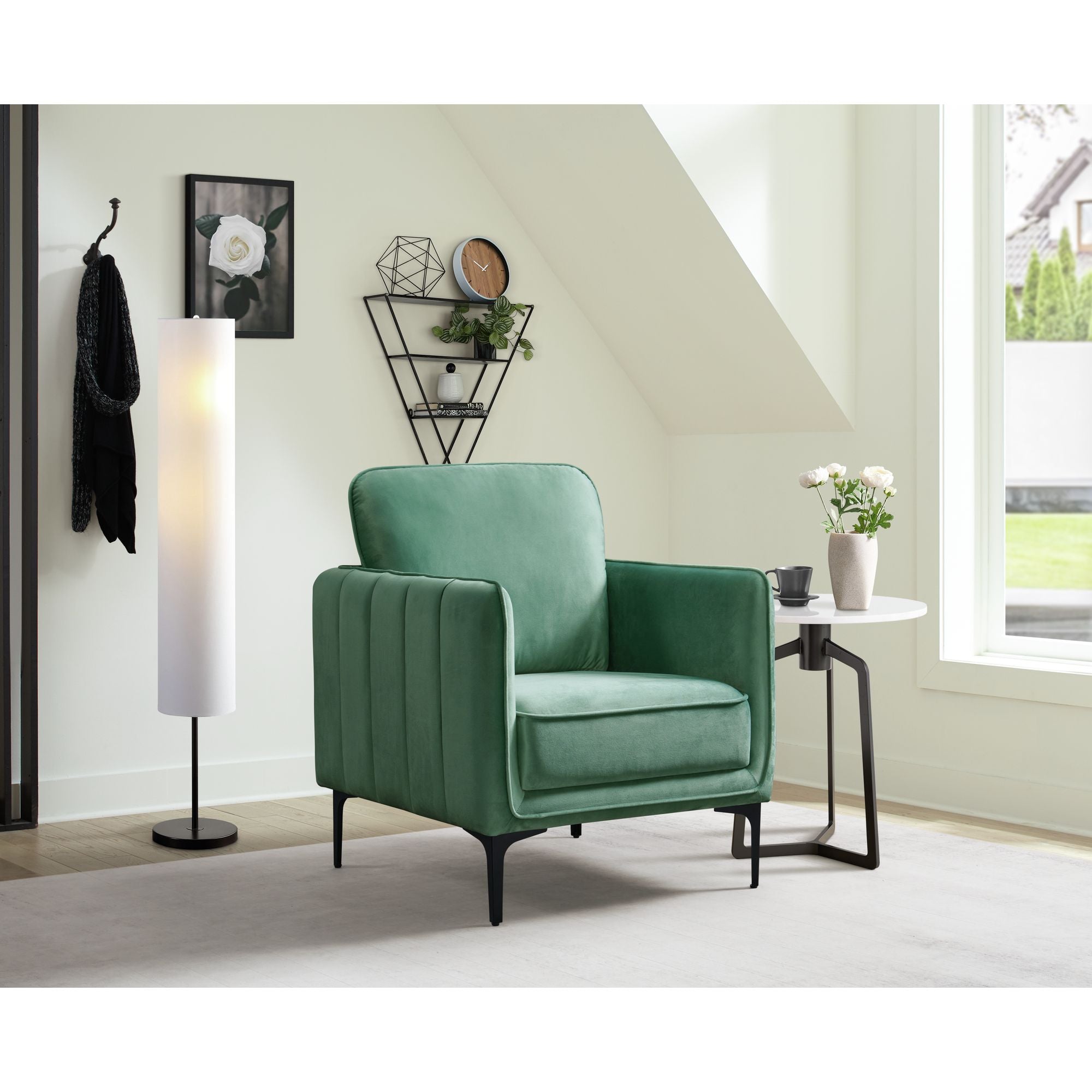 Rae Chair In Lavish 152 Green Velvet