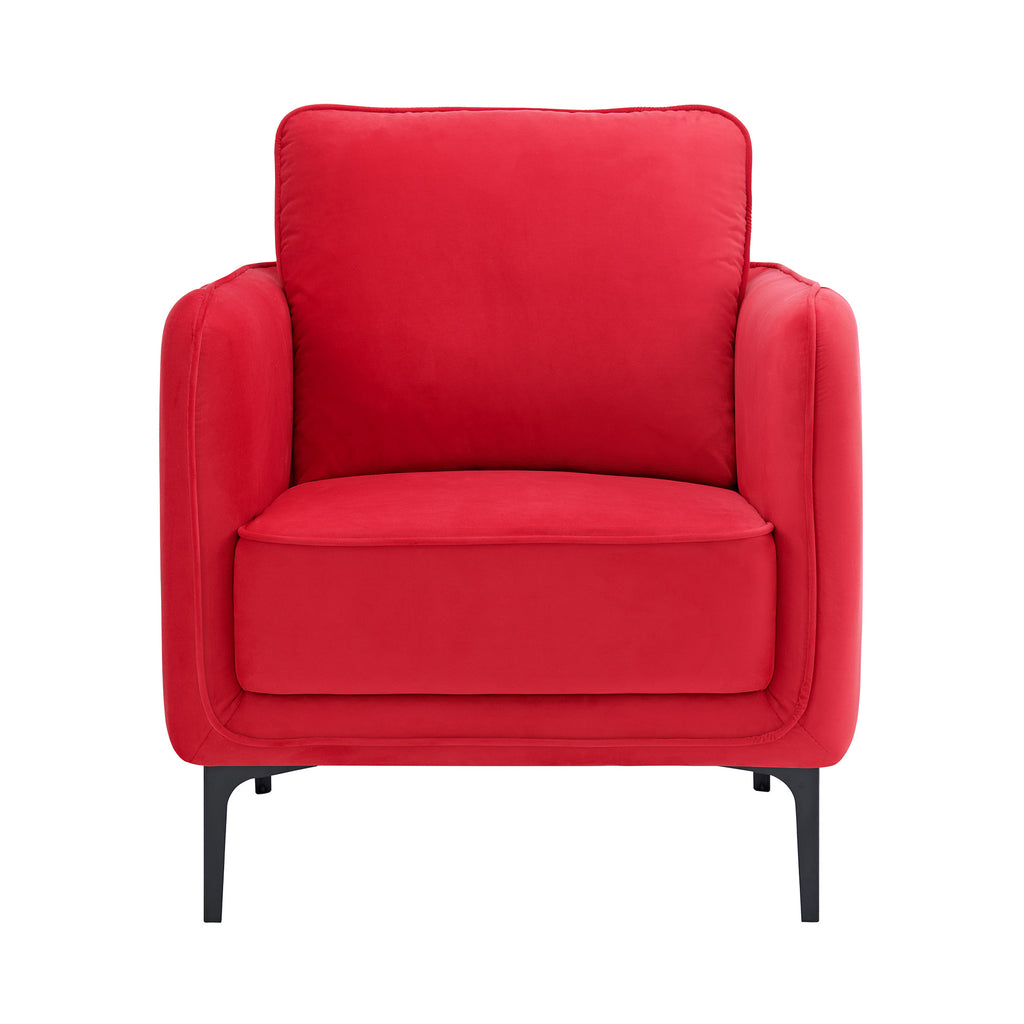 Rae Chair In Lavish 152 Red Velvet