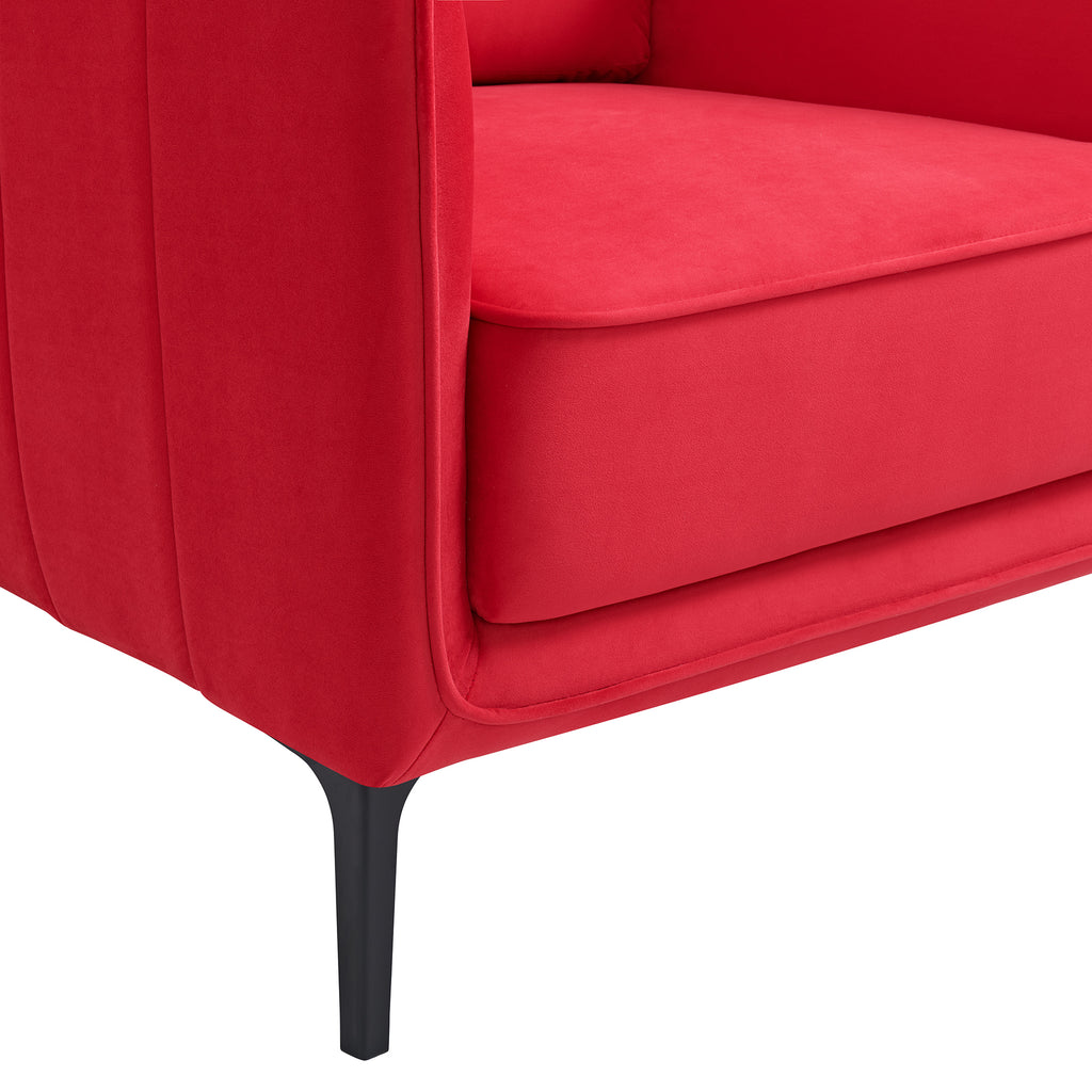 Rae Chair In Lavish 152 Red Velvet