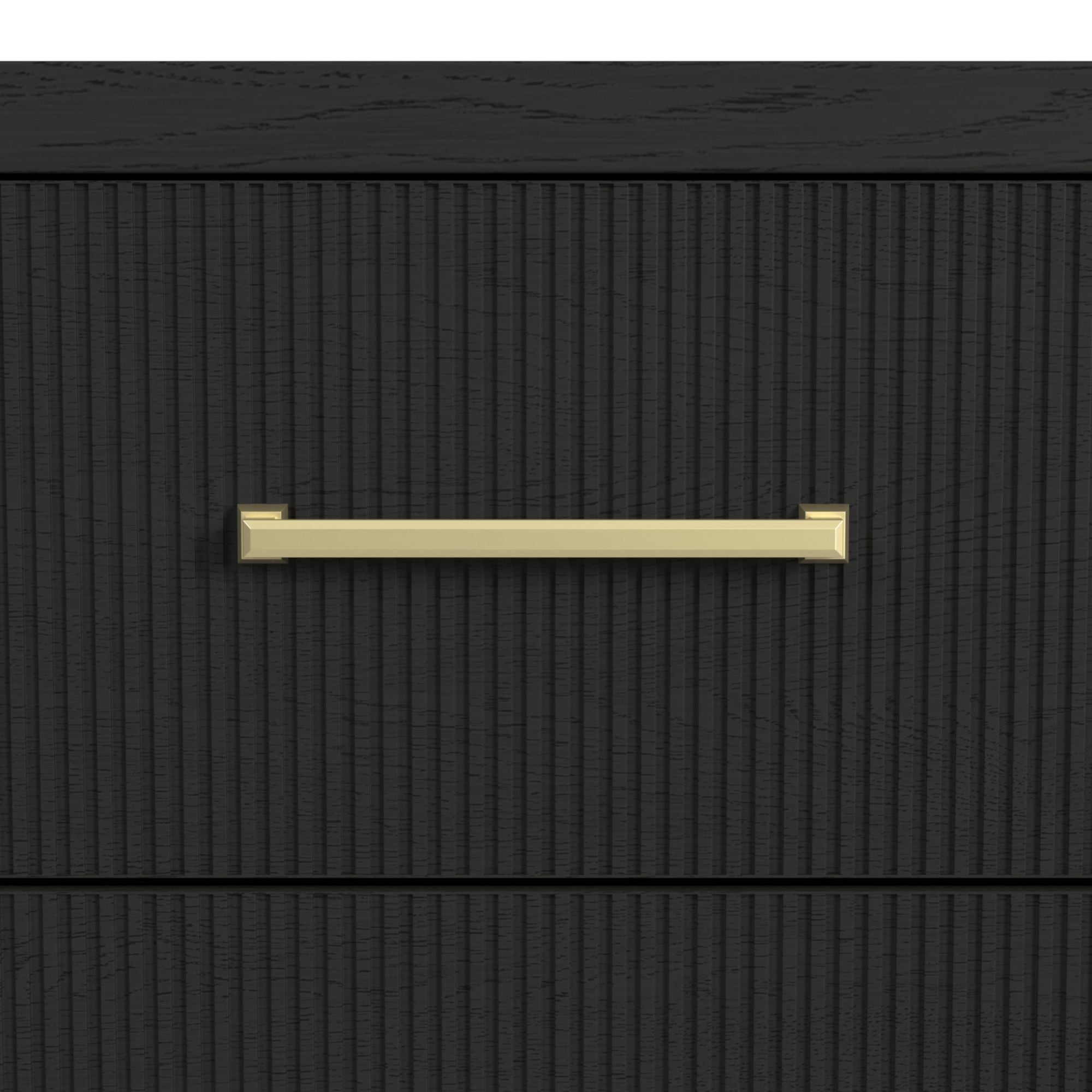 Ridgemont 2-Drawer Nightstand With Usb In Black With Grain