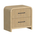 Ridgemont 2-Drawer Nightstand With Usb In Natural