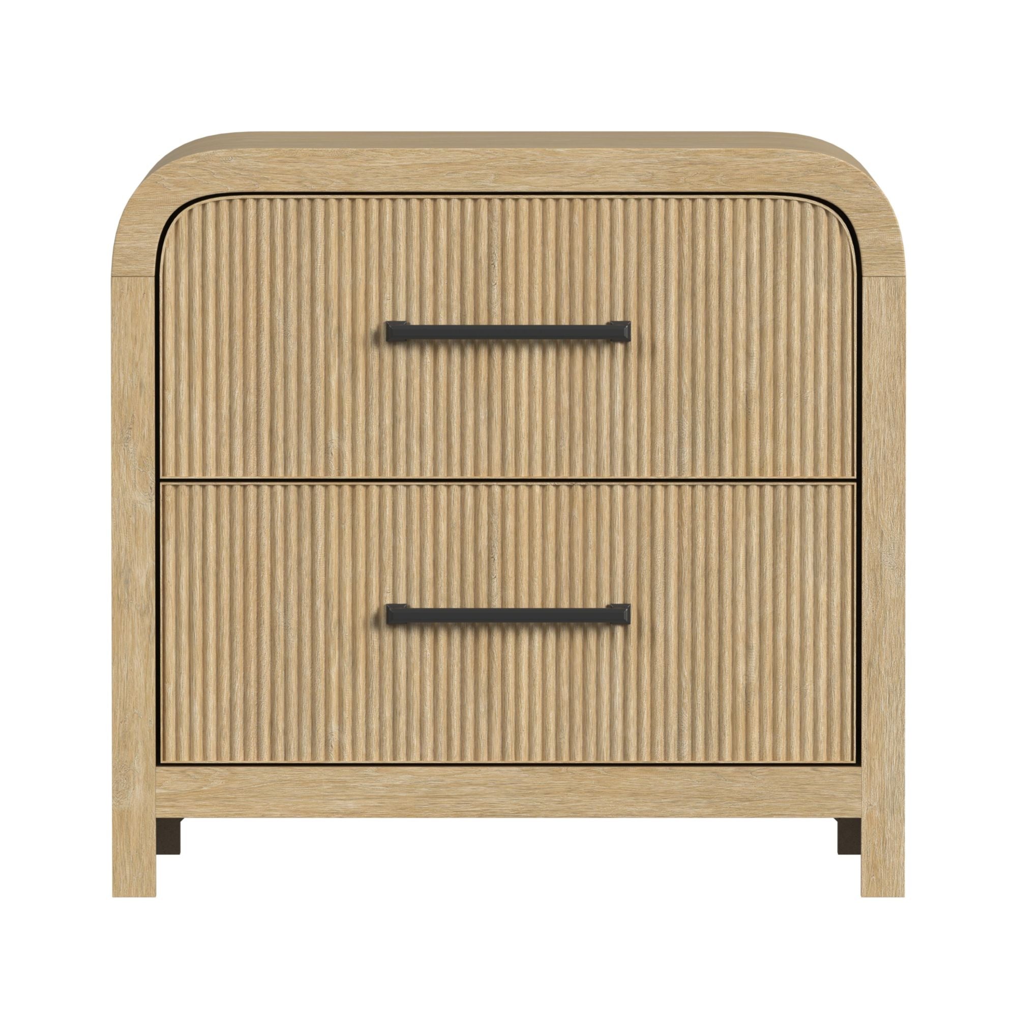 Ridgemont 2-Drawer Nightstand With Usb In Natural