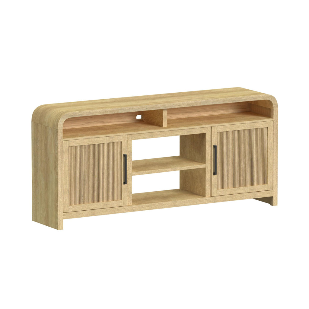 Ridgemont 70" Tv Console Without Fireplace Insert In Natural