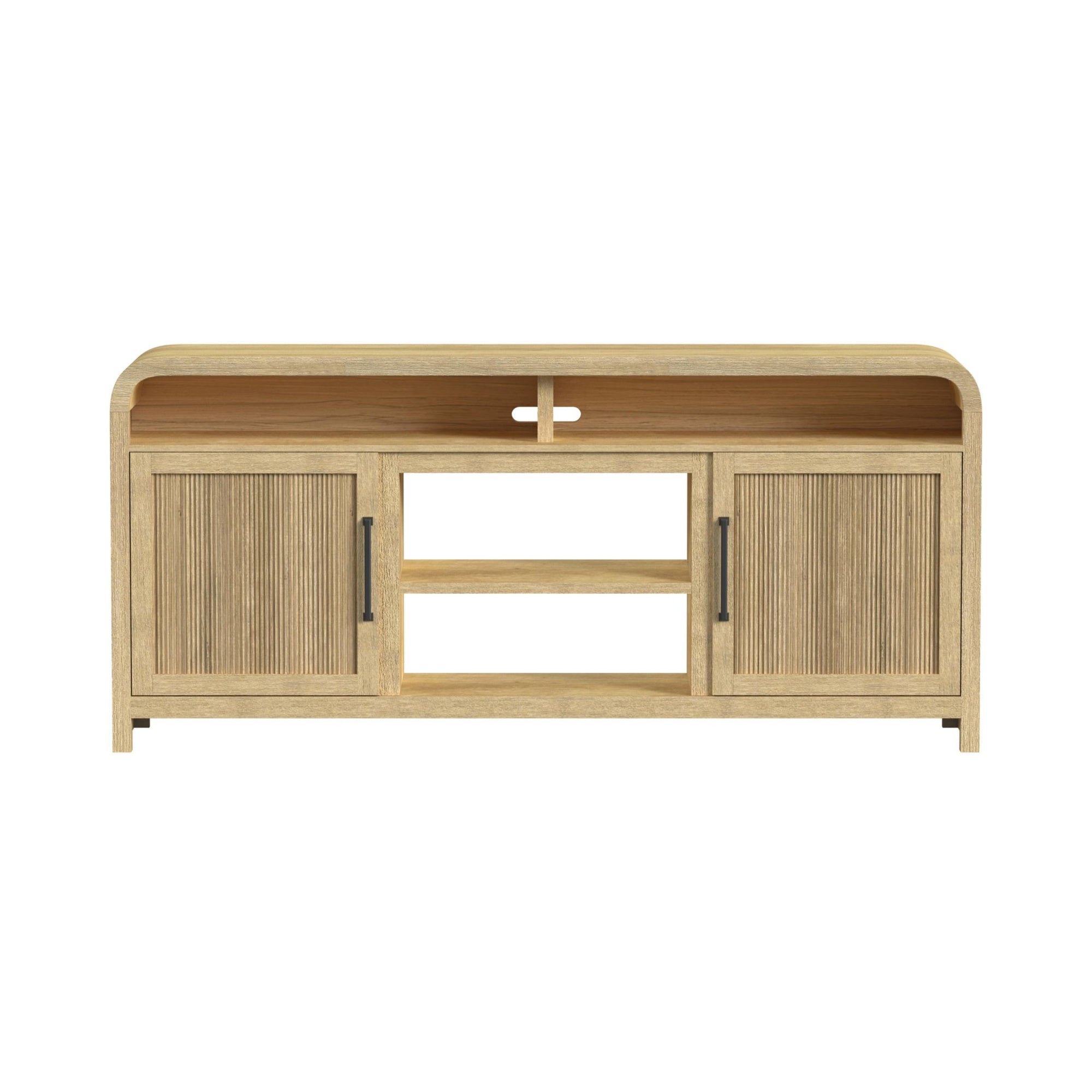 Ridgemont 70" Tv Console Without Fireplace Insert In Natural
