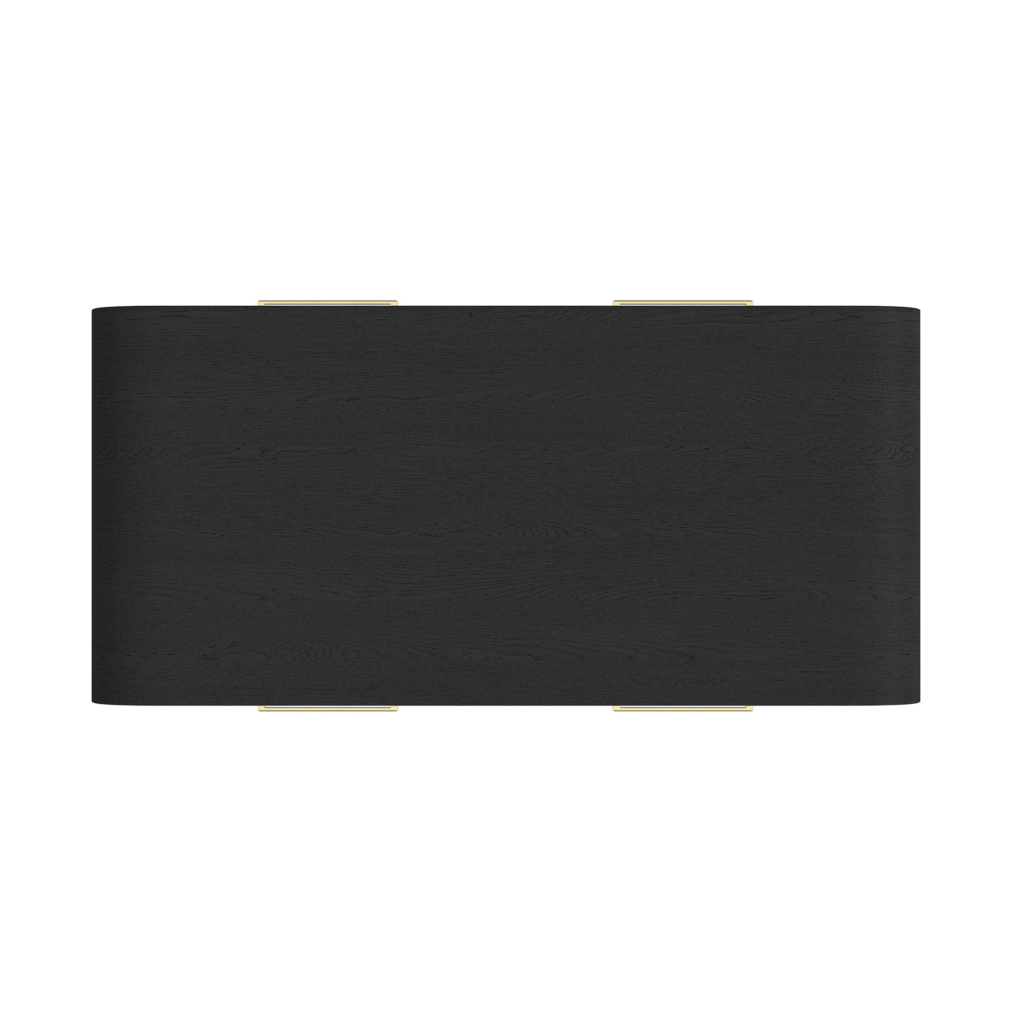 Ridgemont Coffee Table With Casters/Push Through Drawer In Black With Grain