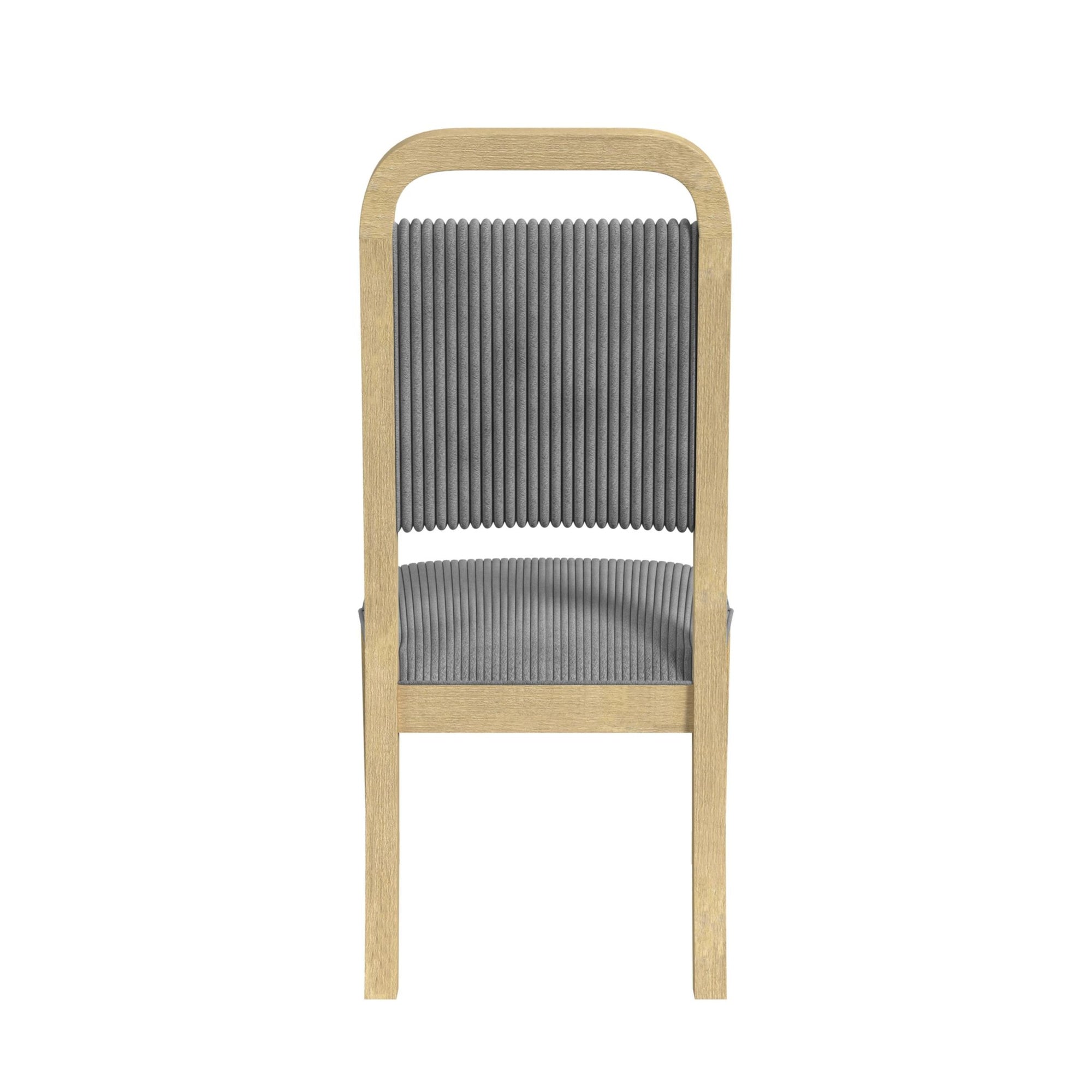Ridgemont Dining Side Chair With Grey Fabric In Natural (2 Per Carton)
