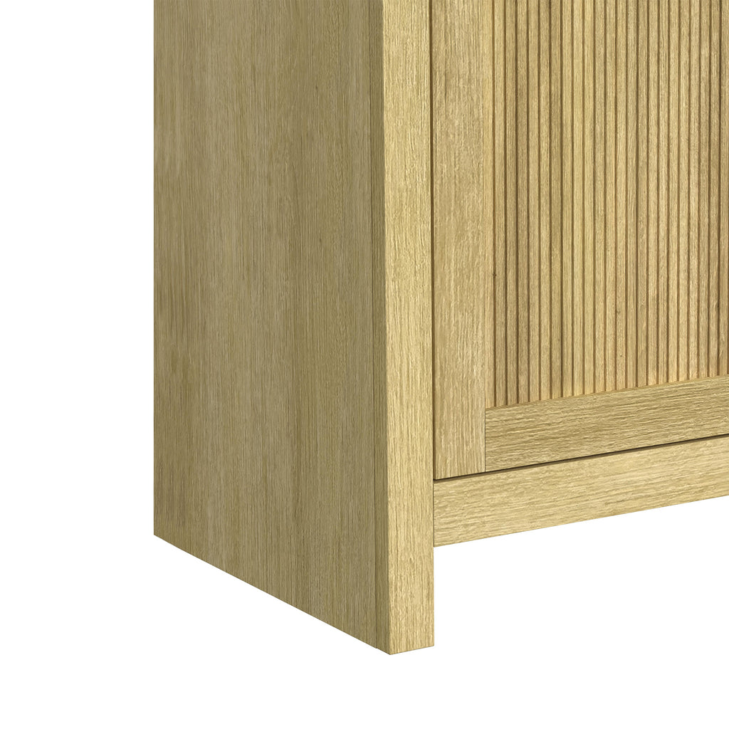 Ridgemont 82" Tv Console Without Fireplace Insert In Natural