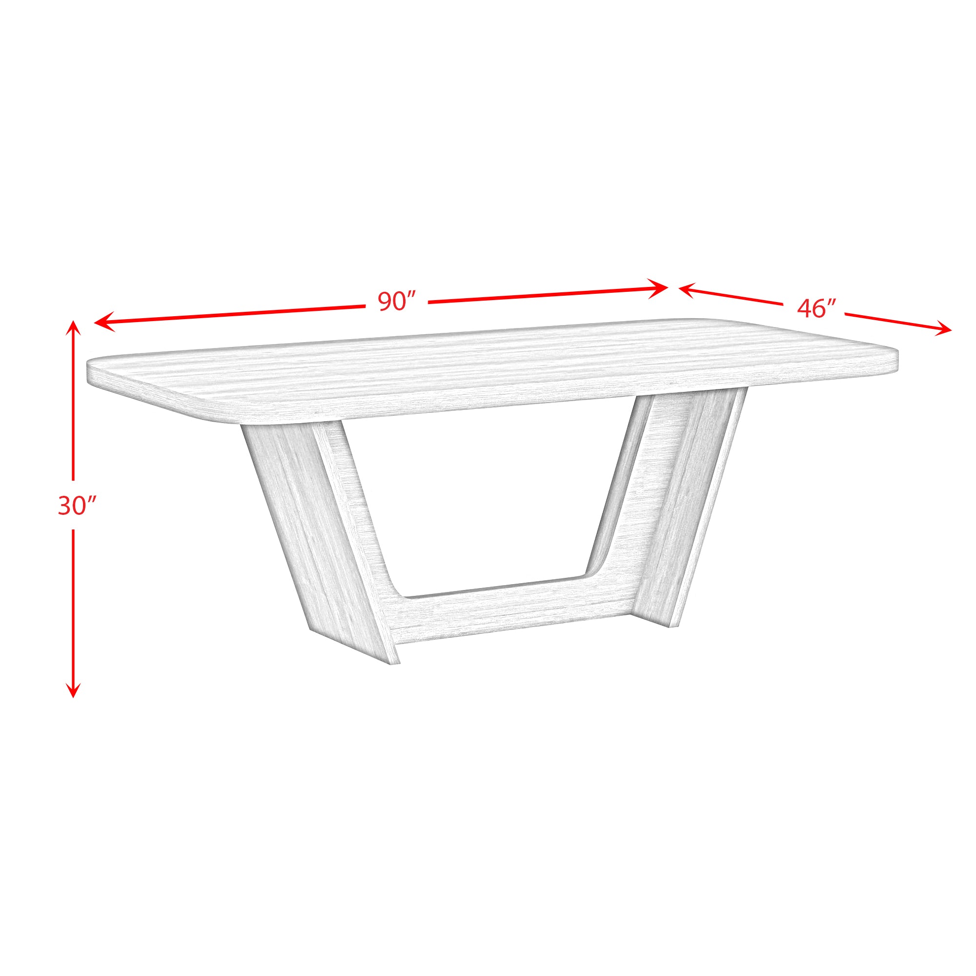 Ridgemont Rectangular Dining Table In Natural