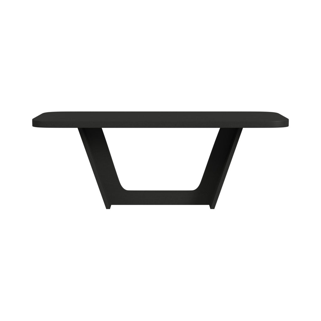 Ridgemont Rectangular Dining Table In Black With Grain