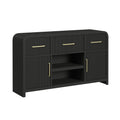 Ridgemont Server In Black With Grain