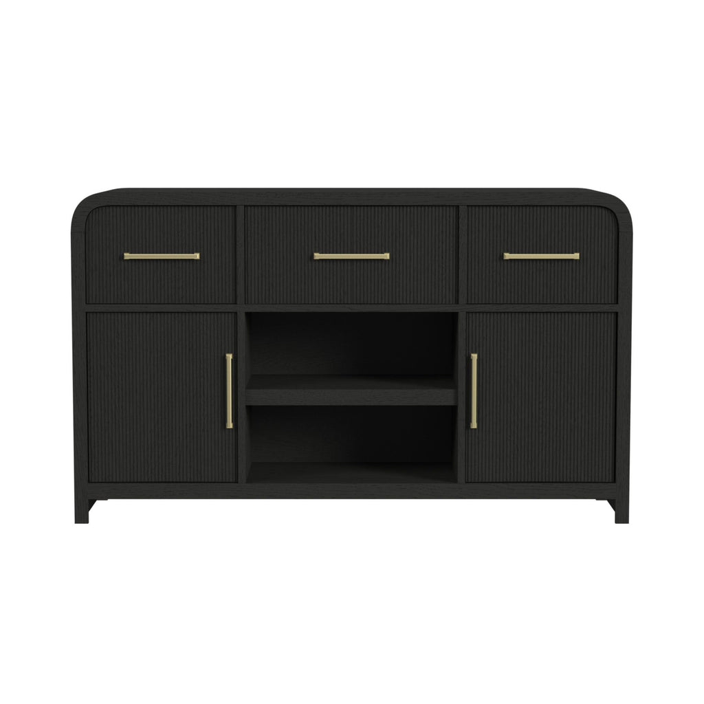 Ridgemont Server In Black With Grain