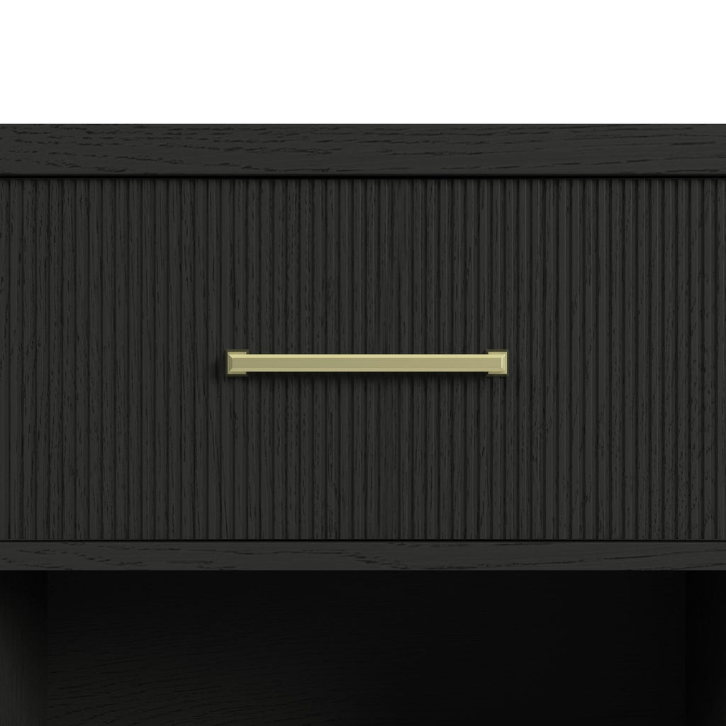 Ridgemont Server In Black With Grain