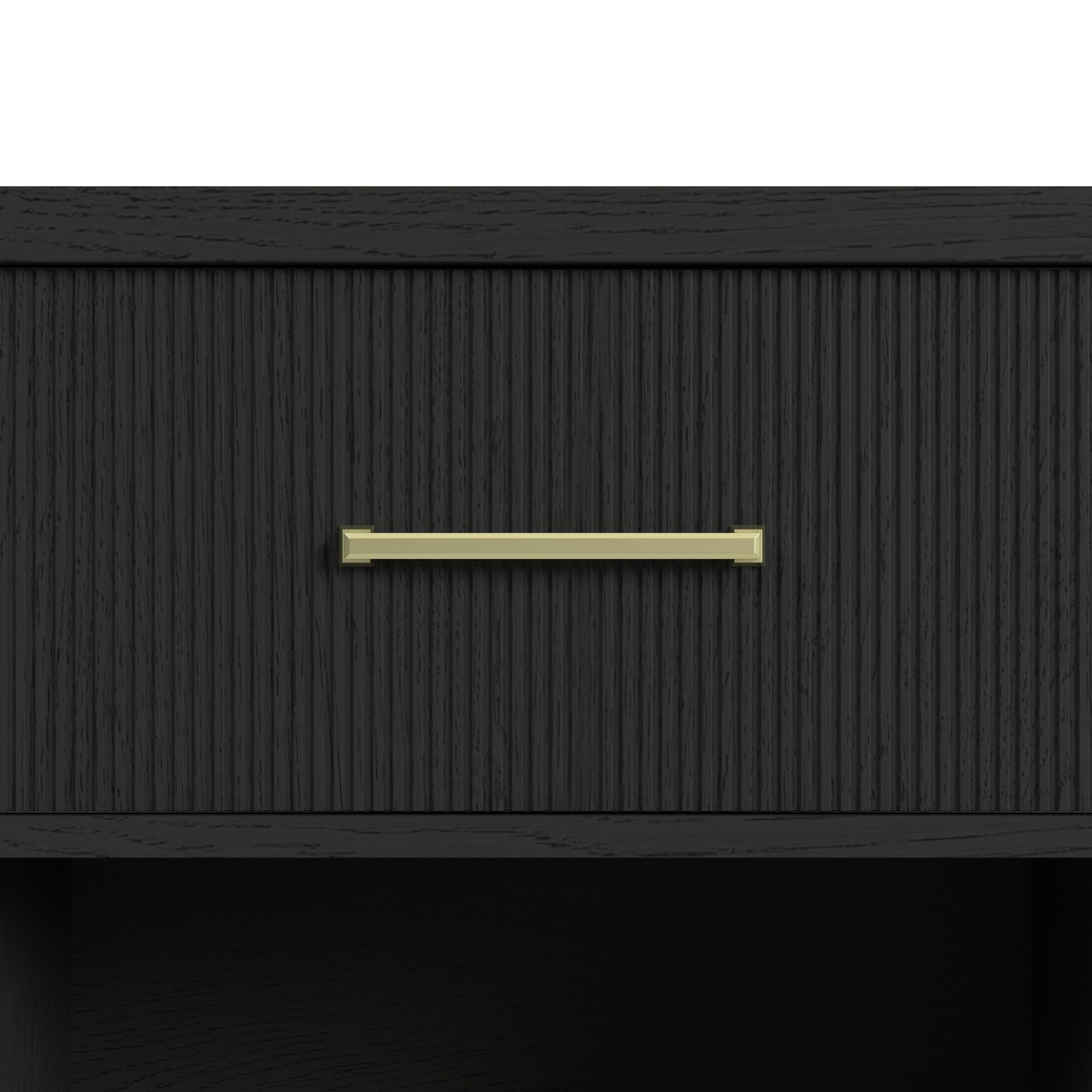 Ridgemont Server In Black With Grain