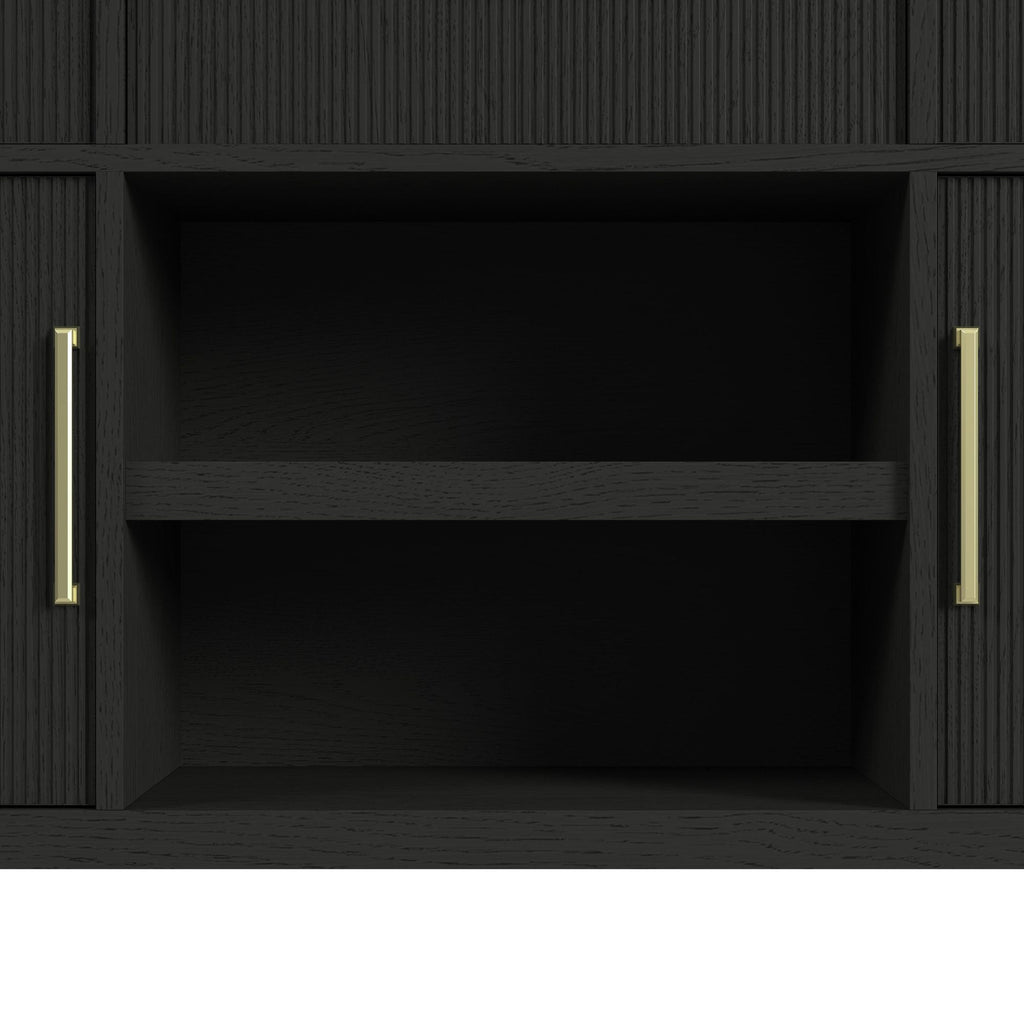 Ridgemont Server In Black With Grain