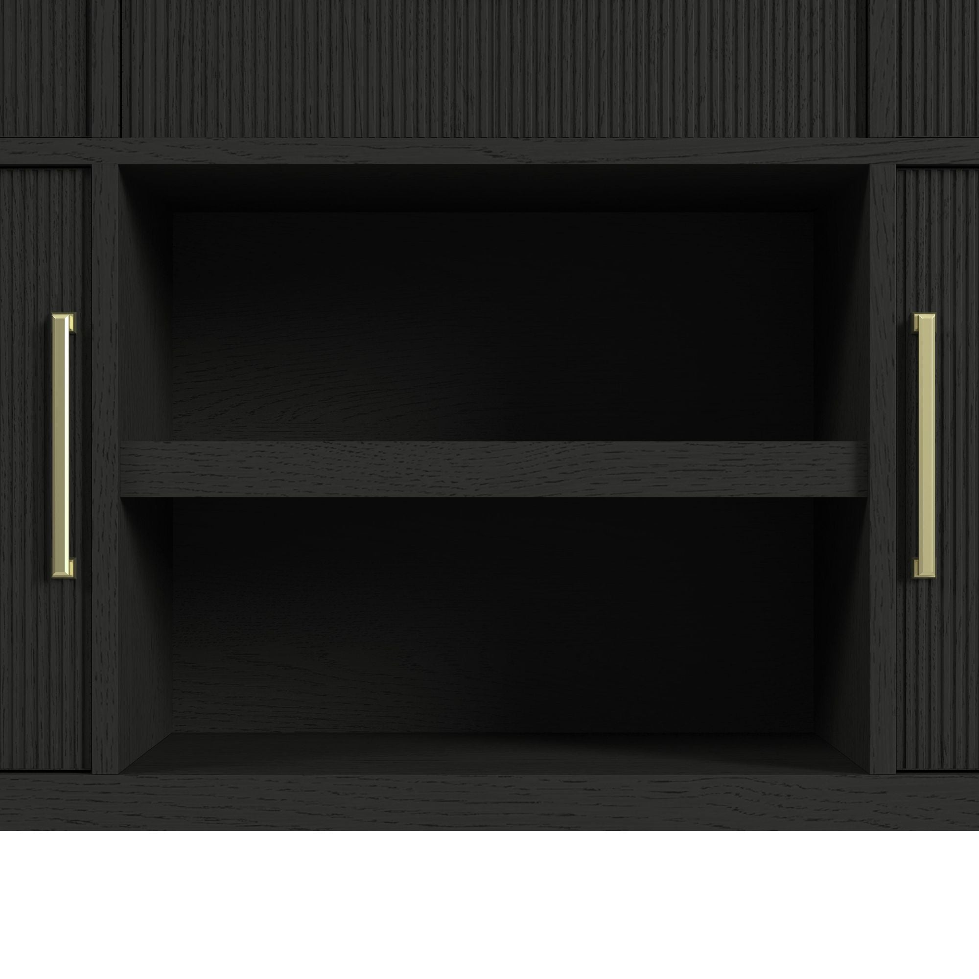 Ridgemont Server In Black With Grain
