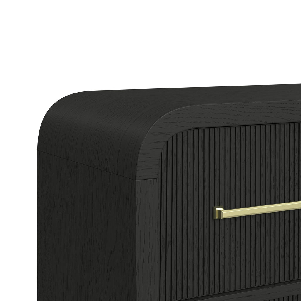 Ridgemont Server In Black With Grain