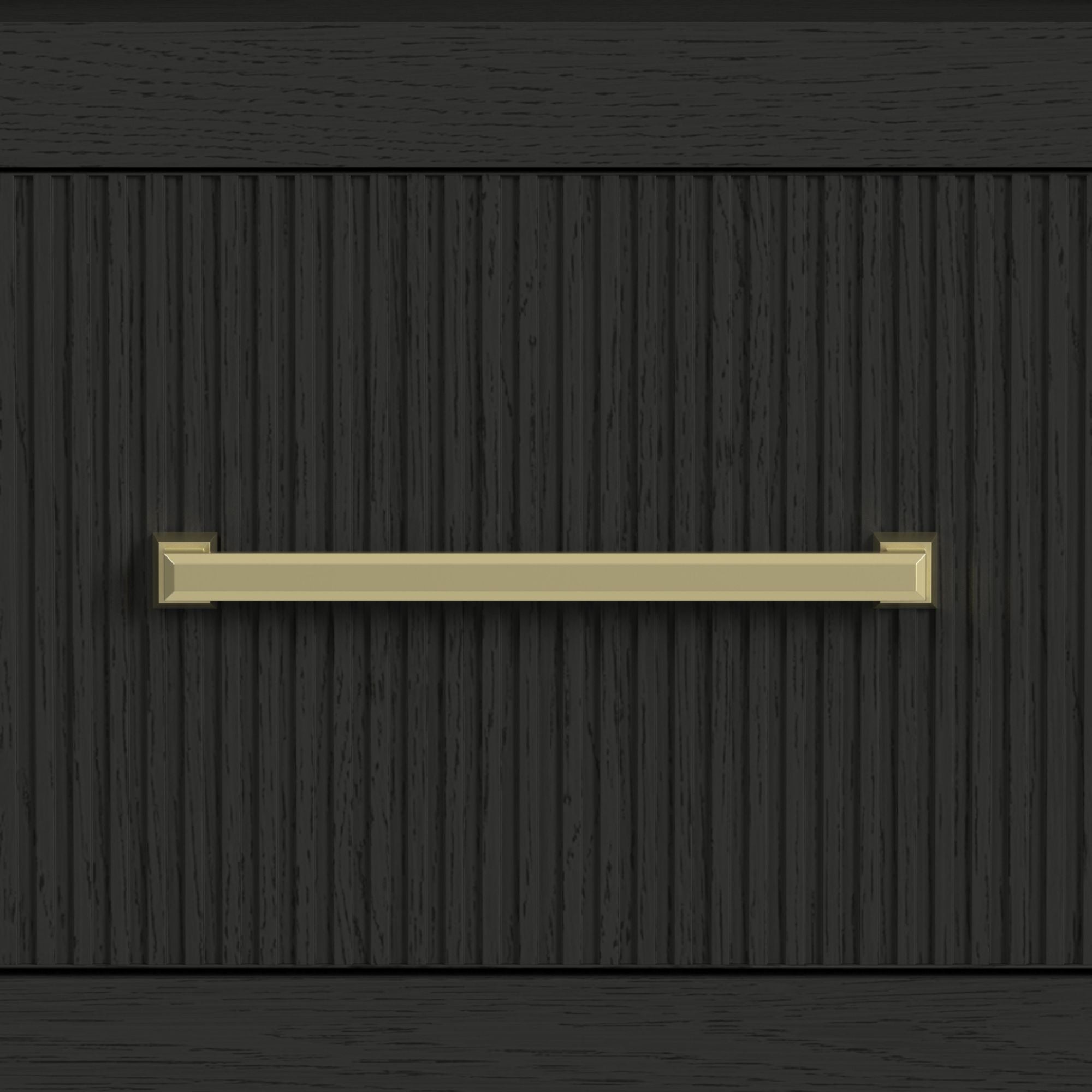 Ridgemont Side Piers In Black With Grain