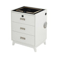 Rio Nightstand With Electronic Features In White