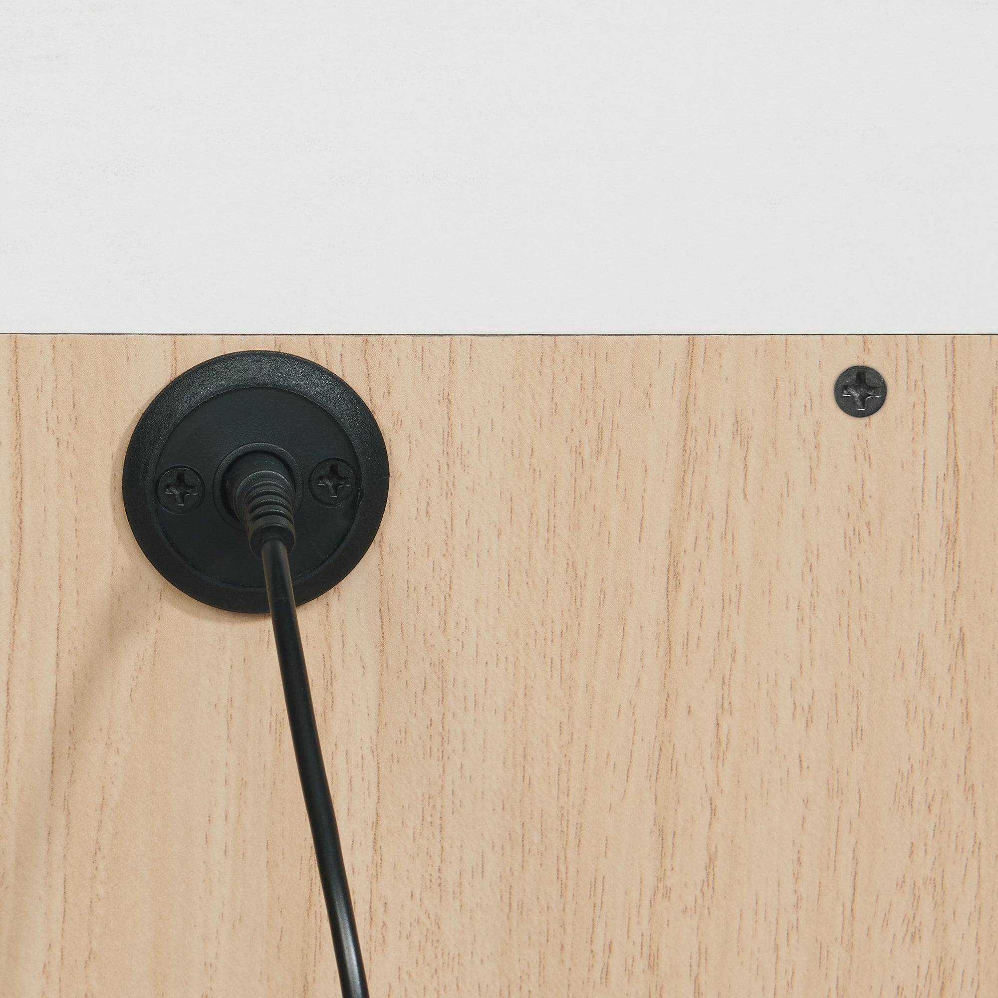 Rio Nightstand With Electronic Features In White