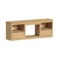 Rosalie 71" Tv Console Without Fireplace Insert In Natural