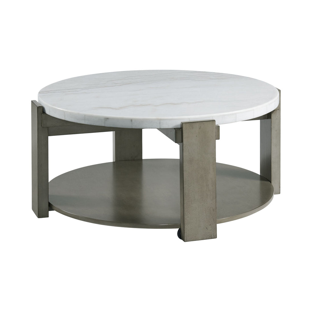 Rosamel Round Coffee Table In Ash Brown