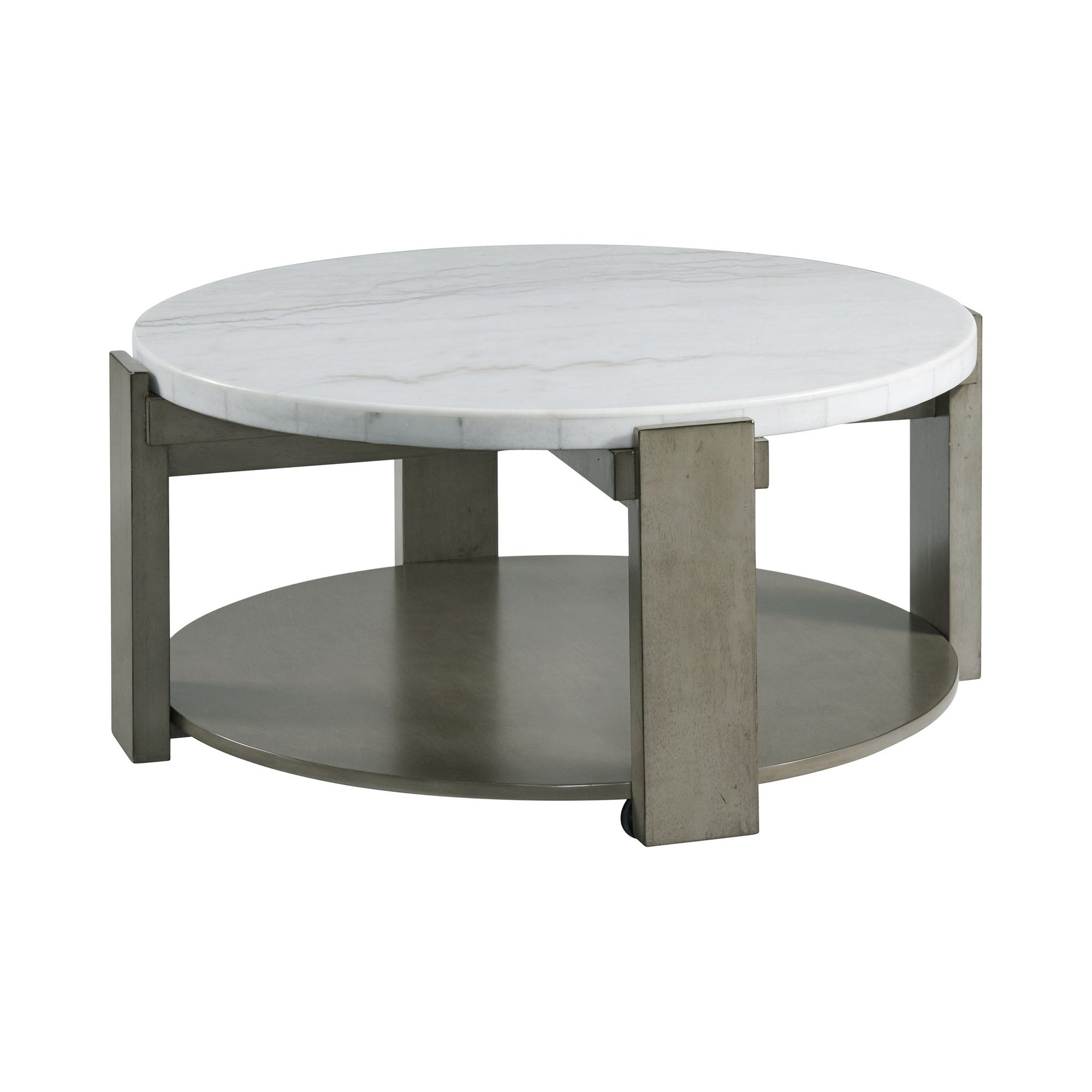 Rosamel Round Coffee Table In Ash Brown
