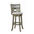 Manchester 29" Bar Stool w/Fabric Cushions-Gray
