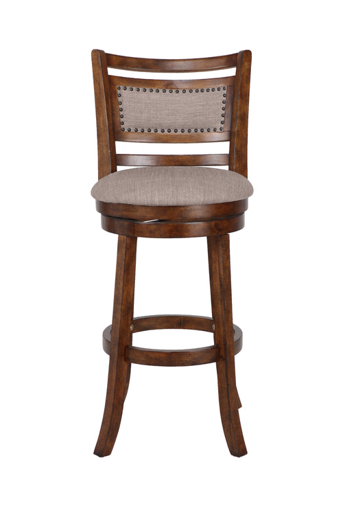 Aberdeen 29" Bar Stool w/Fabric Cushions-Brown