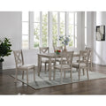 Prescott 7-Piece Dining Set in light gray