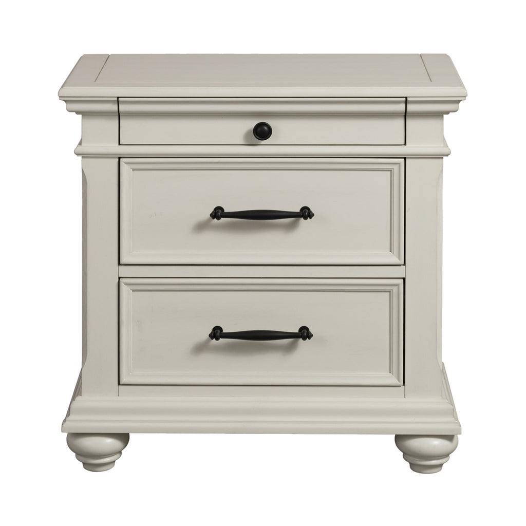Slater Nightstand w/Usb In Antique White