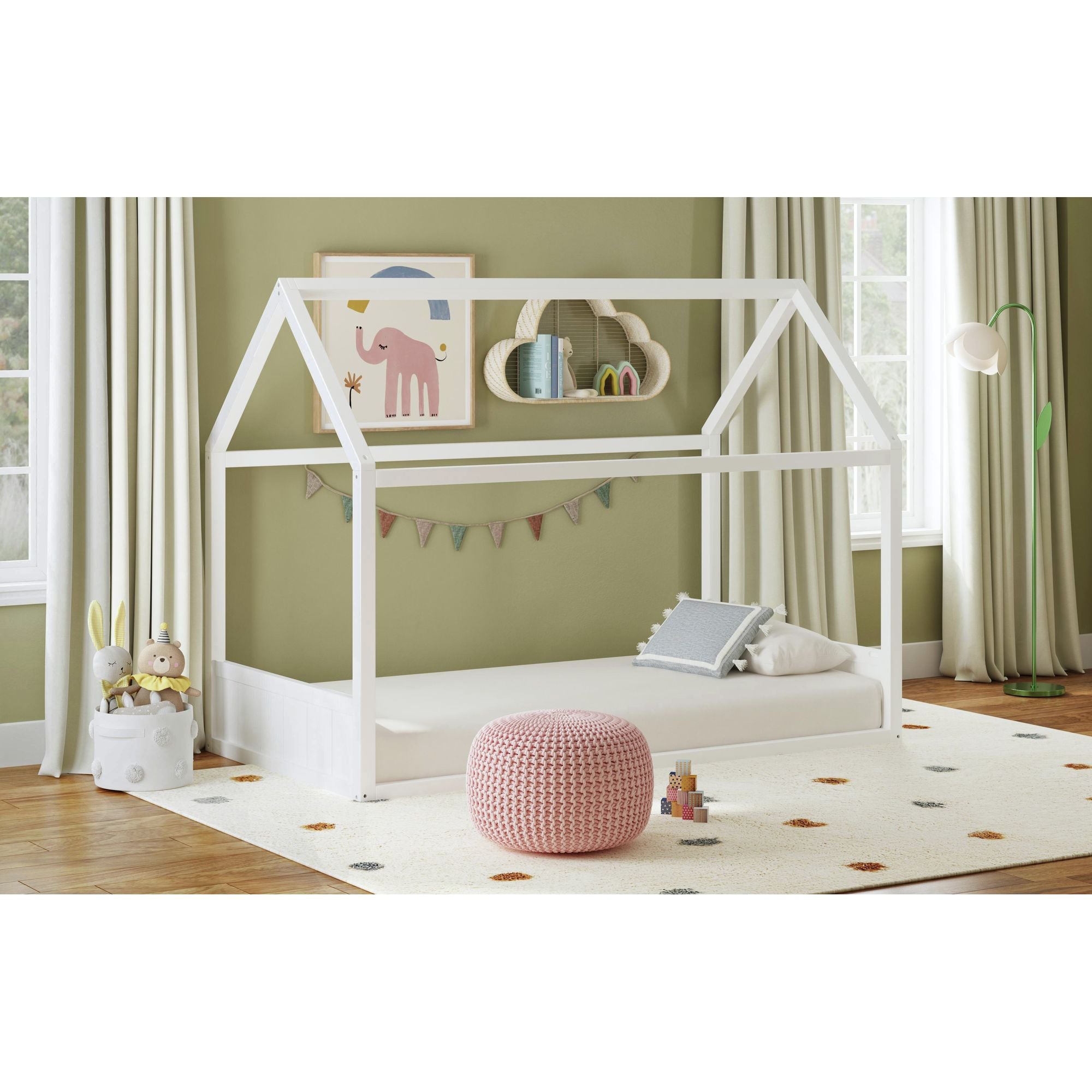 Sami Twin Montessori Bed In White