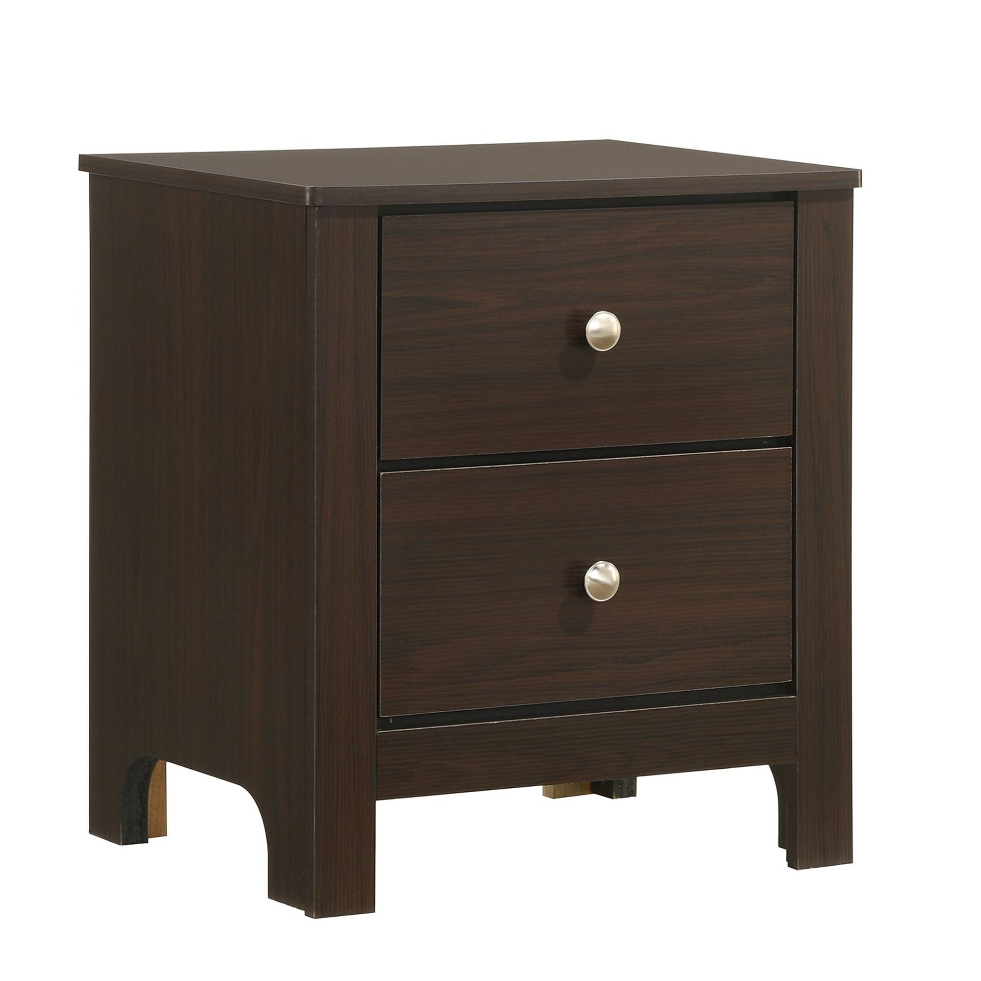 Sami Youth 2-Drawer Nightstand In Espresso
