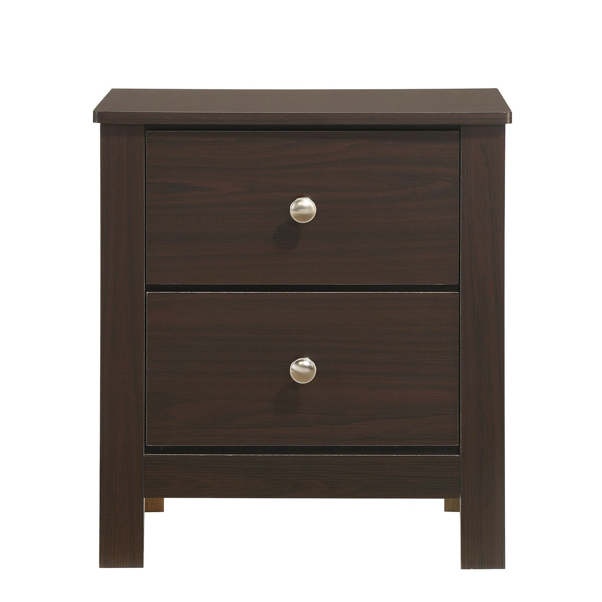 Sami Youth 2-Drawer Nightstand In Espresso