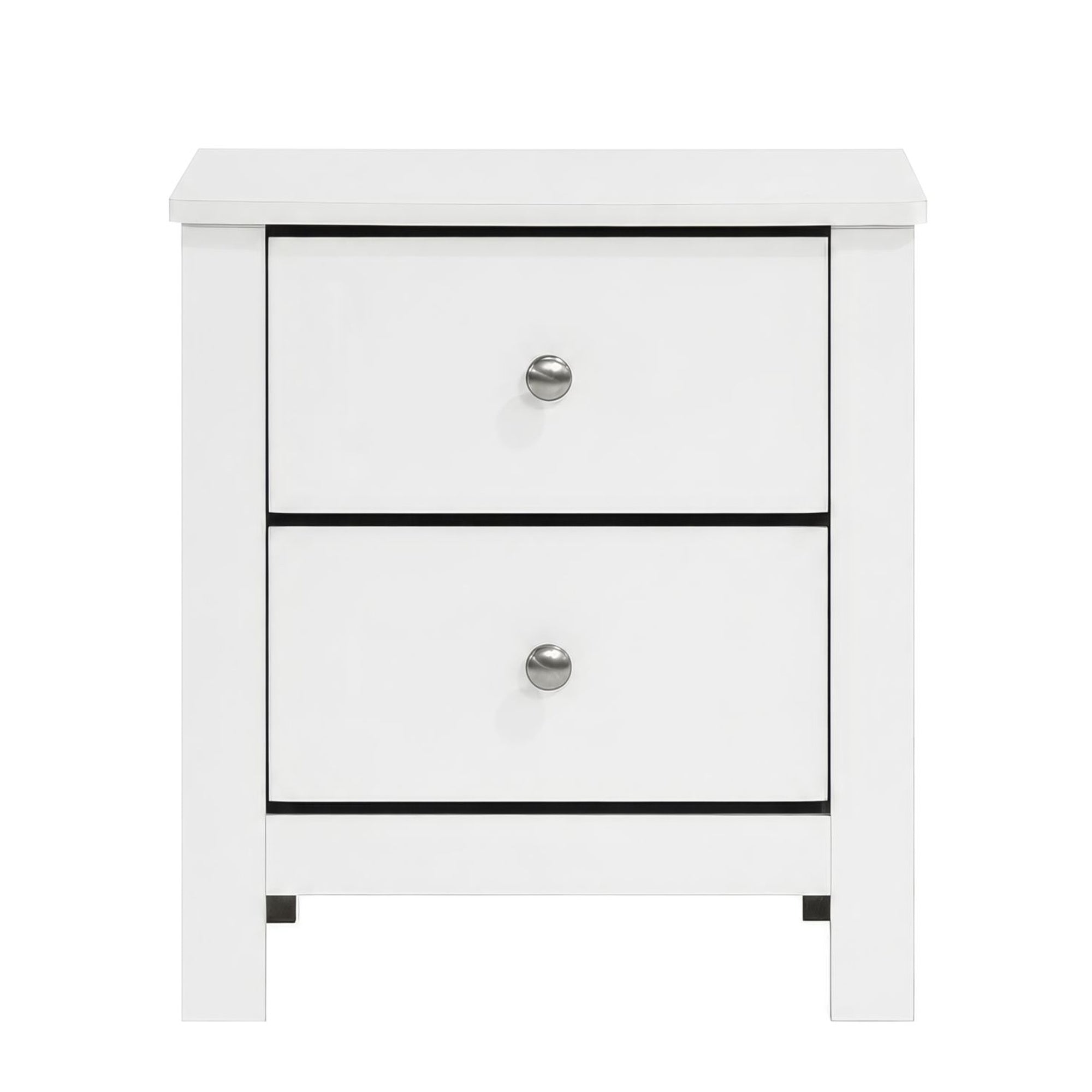 Sami Youth 2-Drawer Nightstand In White