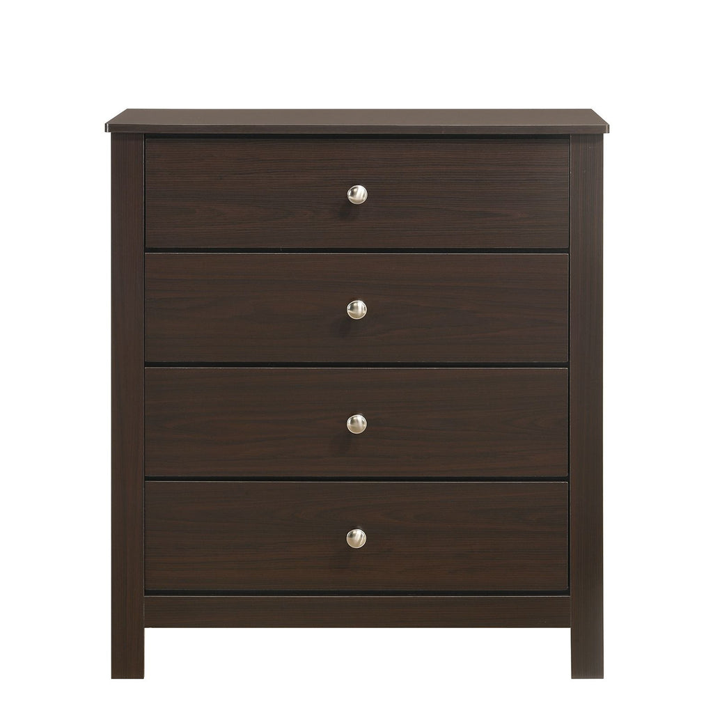 Sami Youth 4-Drawer Chest In Espresso