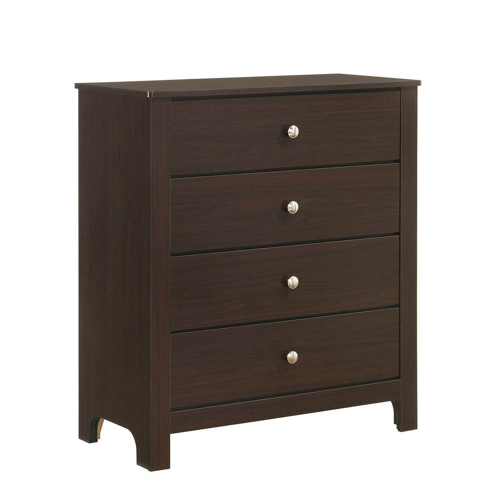 Sami Youth 4-Drawer Chest In Espresso