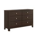 Sami Youth 6-Drawer Dresser In Espresso