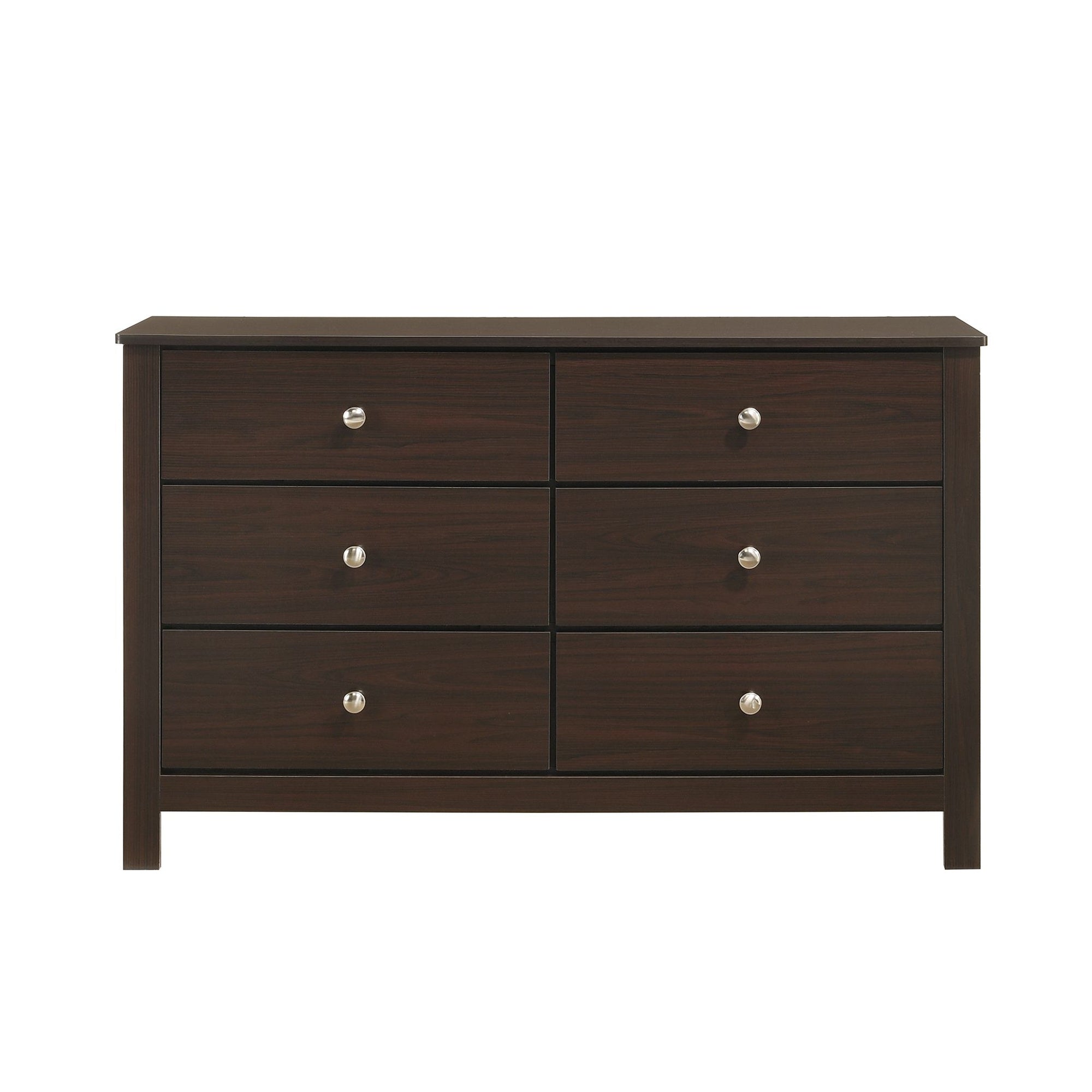Sami Youth 6-Drawer Dresser In Espresso