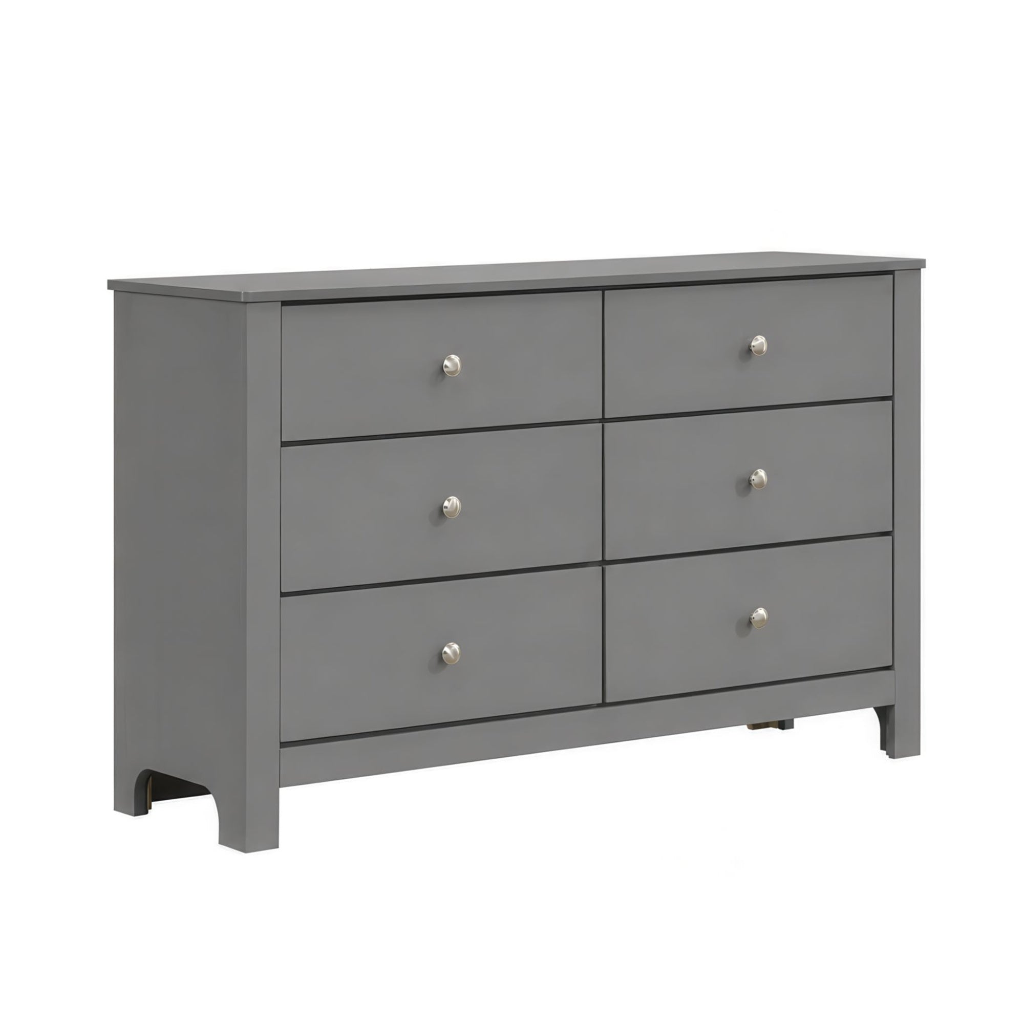 Sami Youth 6-Drawer Dresser In Grey