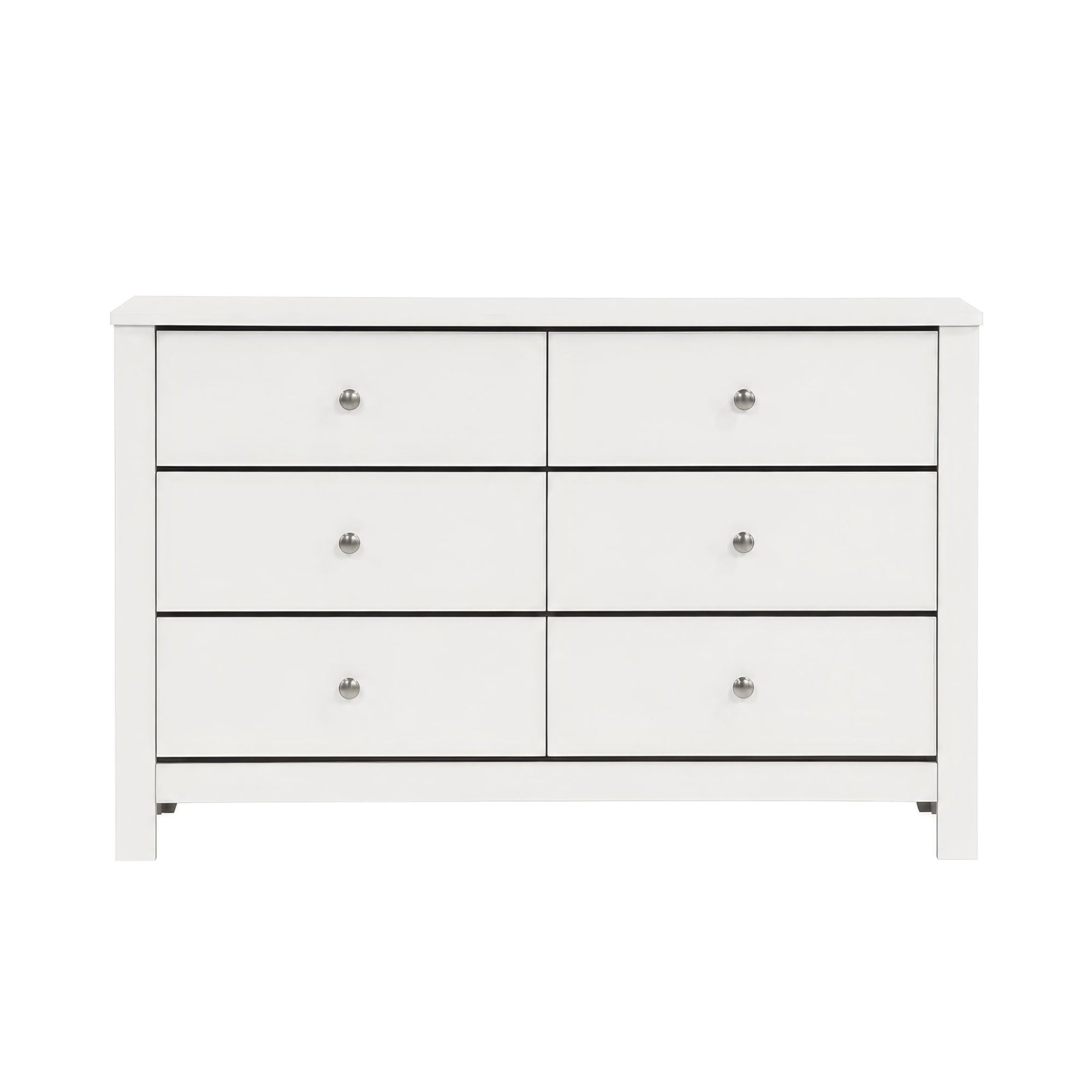 Sami Youth 6-Drawer Dresser In White