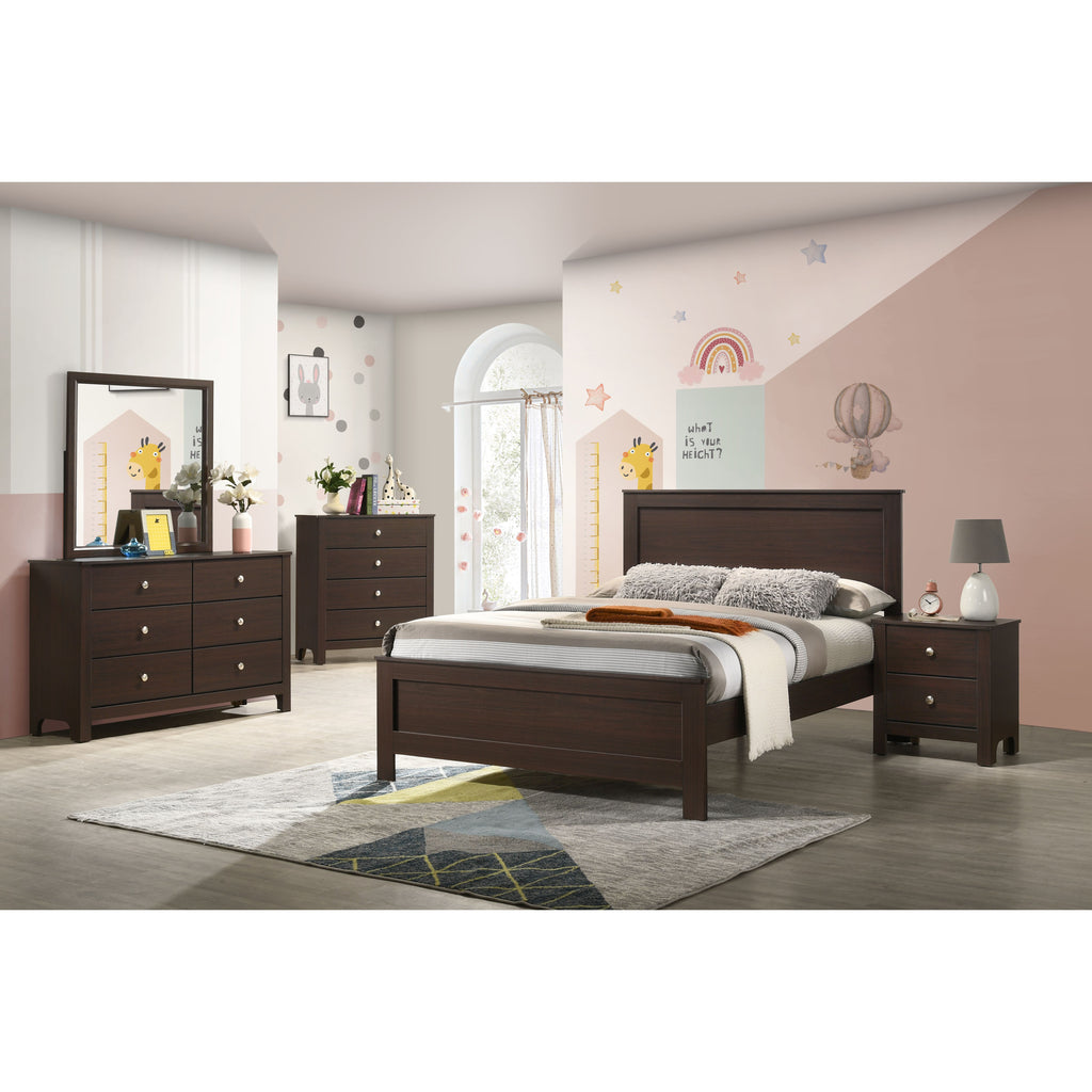Sami Youth 4-Drawer Chest In Espresso