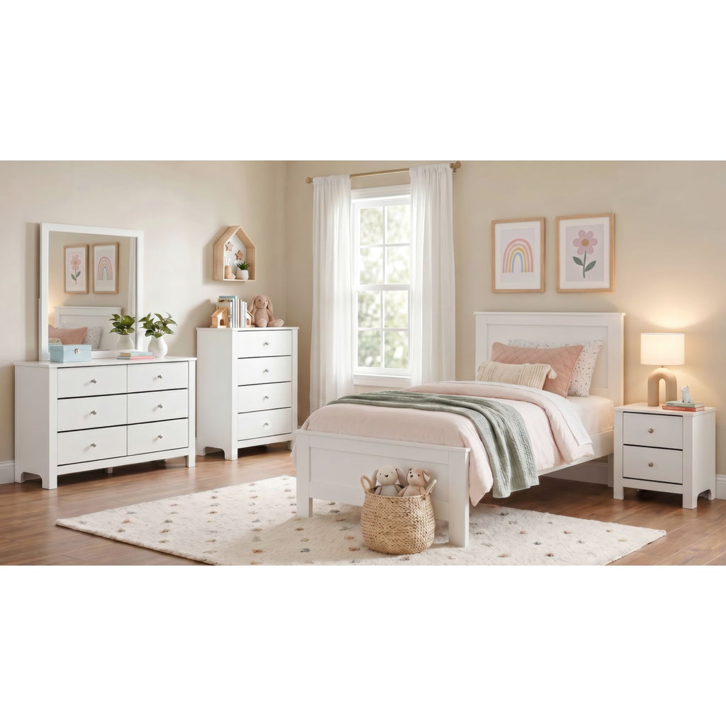 Sami Youth 4-Drawer Chest In White