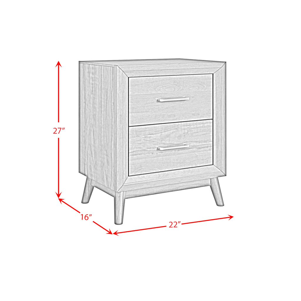 Santa Barbara 2-Drawer Cabinet In Walnut