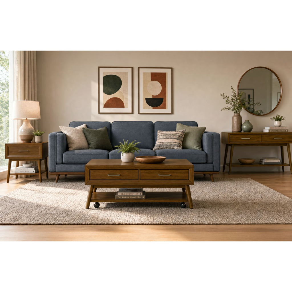 Santa Barbara Sofa Table In Walnut