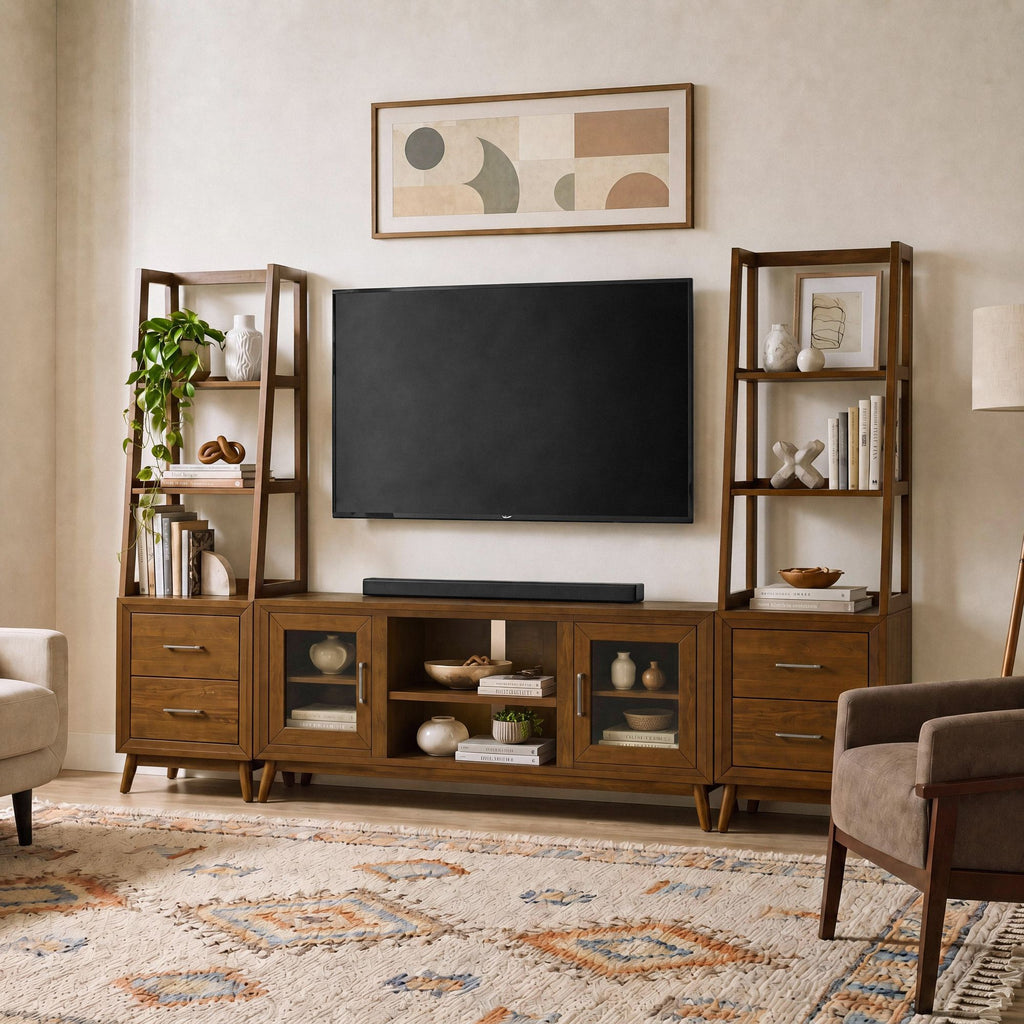 Santa Barbara 2-Drawer Cabinet In Walnut
